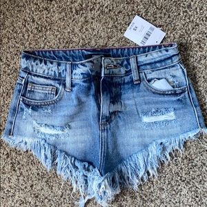 Denim shorts